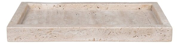 Kamnit dekorativni pladenj 15x30,5 cm Travertine – House Nordic
