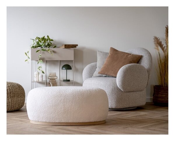 Bel tabure iz tkanine bouclé Manhattan – House Nordic