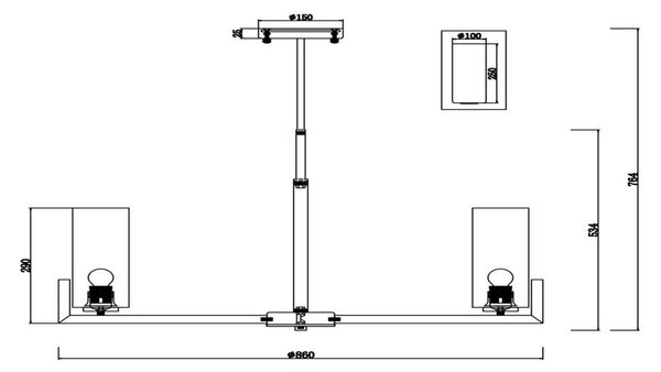 LESTENEC 86/53,4 cm 40 W