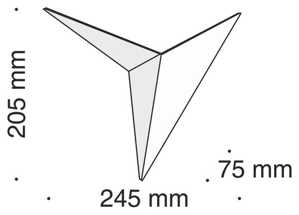 STENSKA SVETILKA 3 W 100 lm 3000 K 230 V