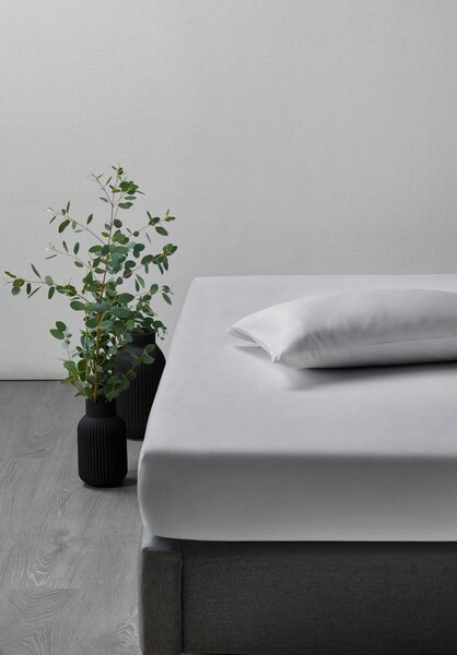 Premium Living Napenjalna Rjuha Za Boxspring Elasthan, Srebrna, 120/200/28