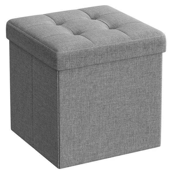 Tabure s shranjevalnim prostorom OTTOMAN 30x30 cm, siv
