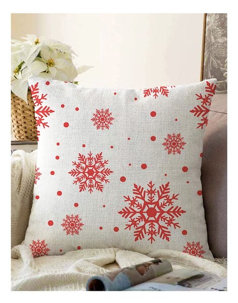 4 božične prevleke za okrasne blazine in namizni tekač Minimalist Cushion Covers Red Christmas