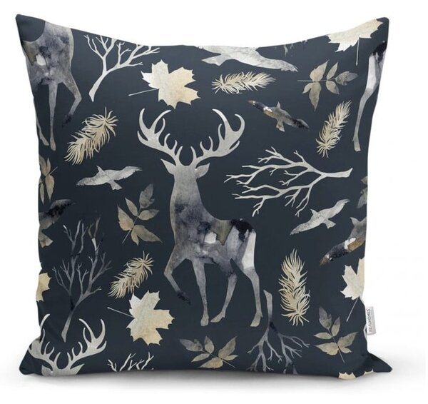 4 božične prevleke za okrasne blazine in namizni tekač Minimalist Cushion Covers Christmas Forest