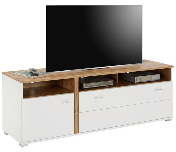 Mömax Tv Omarica Alamo, Bela, Barva Hrasta, Led