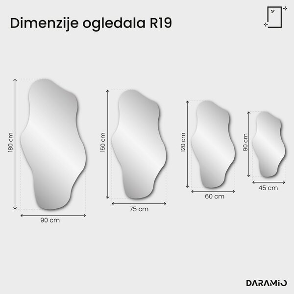 Ogledalo Pure s faseto R19