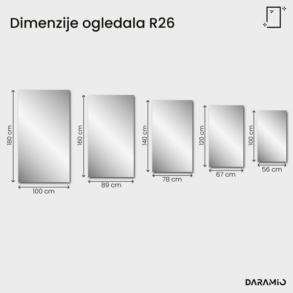 Ogledalo Pure s faseto R26