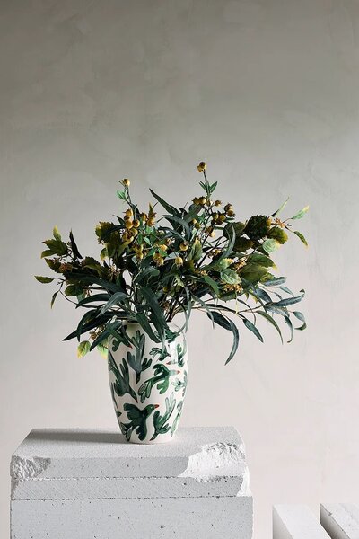 Bloomingville vaza dekorativna iz kamenine 21,5 x 33 cm