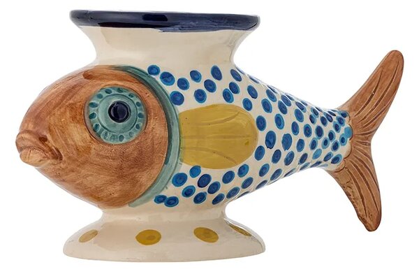 Bloomingville vaza dekorativna iz kamenine 30,5 x 15 x 12 cm
