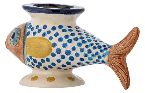 Bloomingville vaza dekorativna iz kamenine 30,5 x 15 x 12 cm