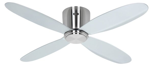 CasaFan Pametni stropni ventilator ECO PLANO II, premer 112 cm, srebrna barva, DC, Kovinska, Dnevna soba / jedilnica, Plastika, Sodobni
