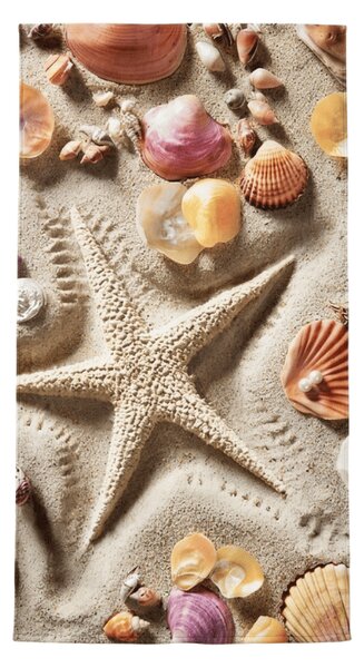 Hitrosušeča plažna brisača OCEAN SAND barvna 70 x 140 cm, 100% mikrotkanina