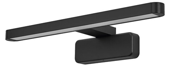 OSRAM LED stenska svetilka ORBIS DISC BAR, črna, 40 cm, IP44 CCT, Črna, Kopalnica, Aluminij, Sodobni