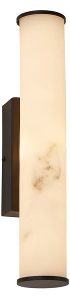Searchlight LED kopalniška stenska svetilka Wales črna/marmorirana 35 cm jeklo/smola, zatemnjen, Vijolična, Kopalnica, Kovina