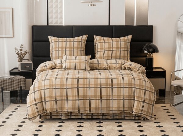 Posteljnina mikropliš PLAID kremna Dimenzije posteljnine: 70 x 90 cm | 140 x 200 cm