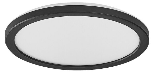 OSRAM LED stropna svetilka ORBIS ULTRA SLIM, črna, Ø 24 cm dim, zatemnjen, Črna, Dnevna soba / jedilnica, Plastika, Sodobni