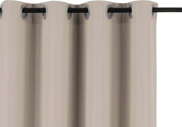 Vrtna zavesa GARDIO EASY vodoodporna 150x220 cm, bež Za obesiti: Kovinski obročki