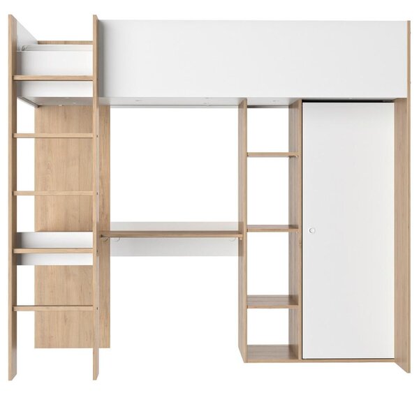Mömax Igralna Postelja Matis, Bela, Barva Kostanja, 90x200