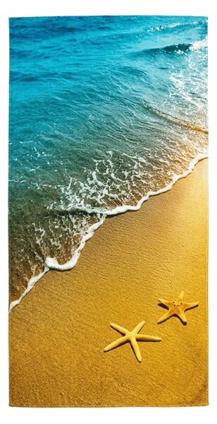 Hitro sušeča plažna brisača SUNNY BEACH barvna 70 x 140 cm, 100% mikrotkanina