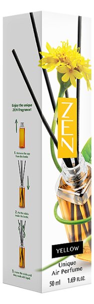 Aromatični difuzor z palčkami ZEN YELLOW 50 ml