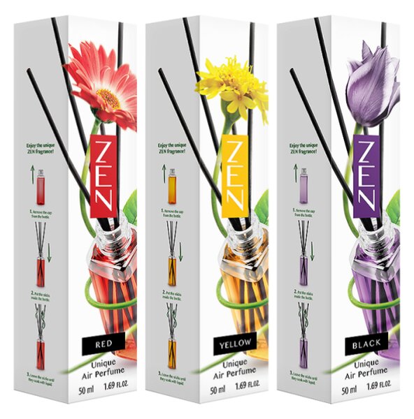 Aromatični difuzor z palčkami ZEN YELLOW 50 ml