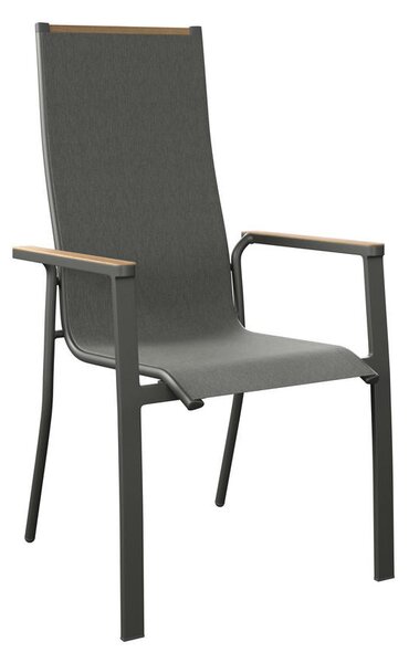 VRTNI SEDEŽ aluminij siva, naravne barve