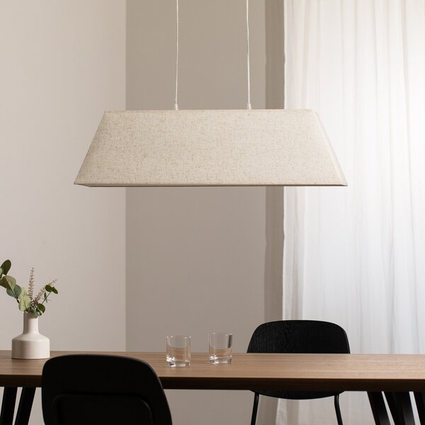 ONLI Obesek Miriel, 90 cm, tekstil, les, zatemnjen, Bež, Dnevna soba / jedilnica, Tkanine / tekstil, Skandinavski