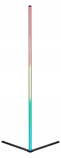Črna LED stoječa svetilka (višina 141 cm) Level – Reality