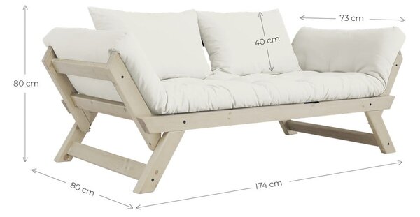 Raztegljiv kavč Karup Design Bebop Natural Clear/Linen Beige