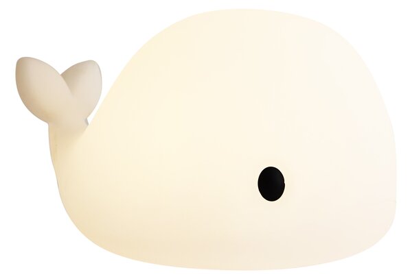 Namizna svetilka bela 30 cm vklj. LED zatemnilna IP54 polnilna - Baby Whale