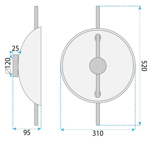 STENSKA SVETILKA LED APP1762-1W
