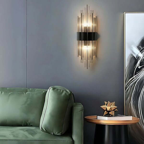 Stenska svetilka APP1760-1W Black/Grey