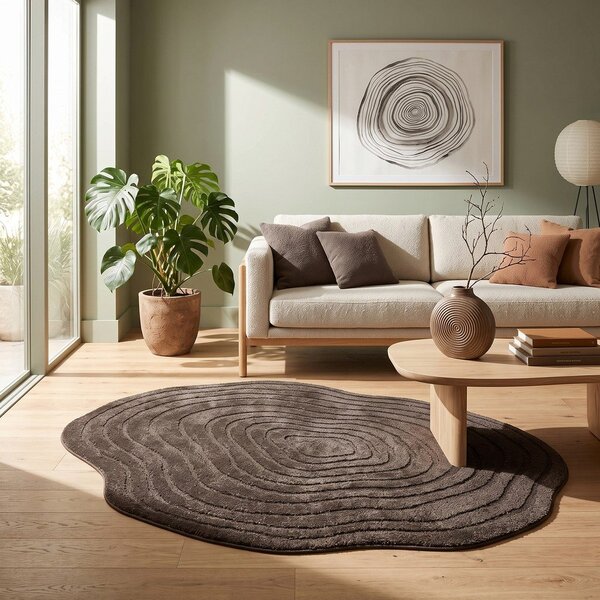 Rjava preproga 160x230 cm Pebble – ESTE