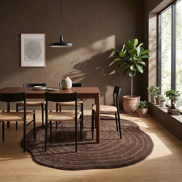 Rjava preproga 160x230 cm Pebble – ESTE