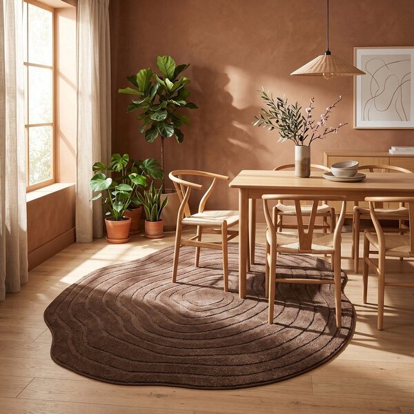 Rjava preproga 160x230 cm Pebble – ESTE
