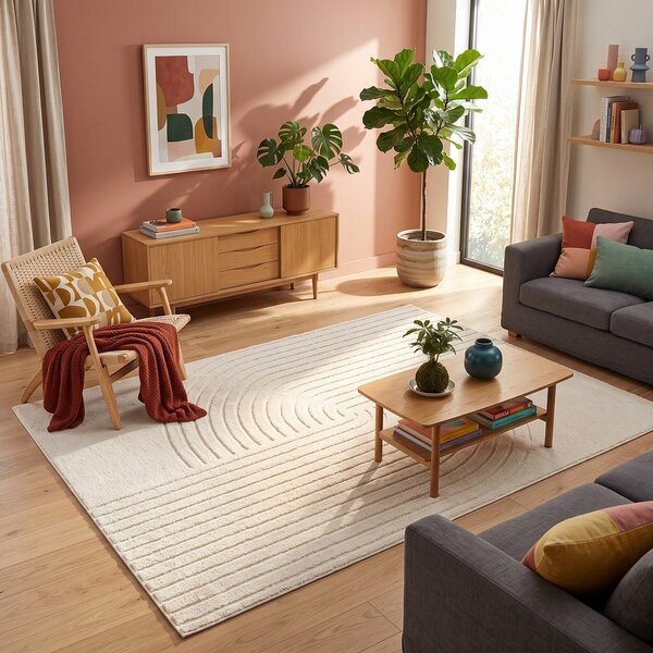 Kremno bela preproga 200x290 cm Solace – ESTE