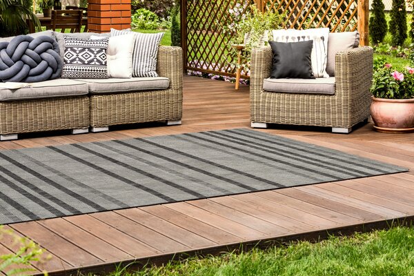 Preproga Terrace Light Grey Pubble Stripe