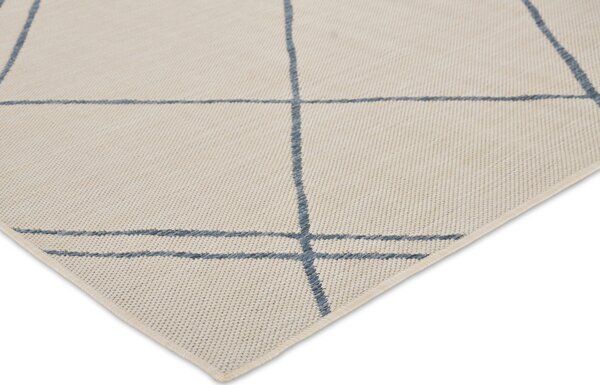 Preproga Terrace Cream Blue Lines