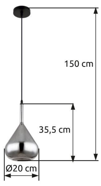 Globo 15542 - Lestenec na vrvici GEEKY 1xE27/60W/230V