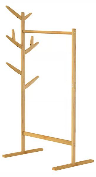 Casaria Bambusovo stojalo za oblačila 163 x 66 x 40 cm