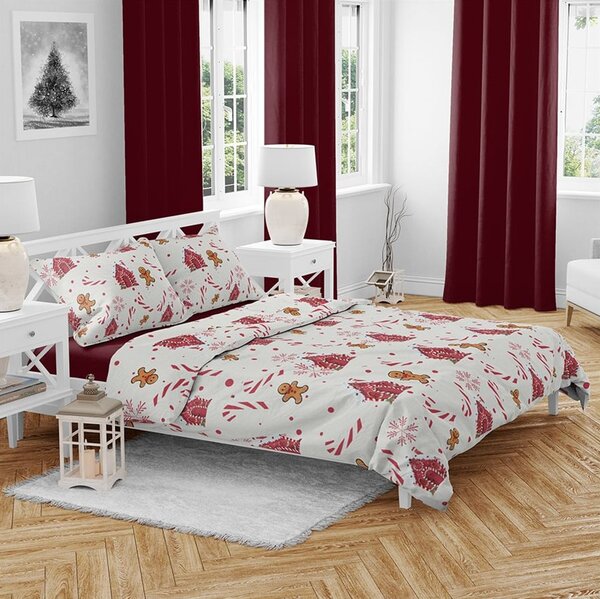 Bombažna posteljnina GINGER REST bela Dimenzije posteljnine: 70 x 90 cm | 140 x 200 cm