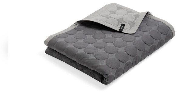 HAYHAY - Mega Dot (Organic) Bedspread 260x260 Dark Grey Hay