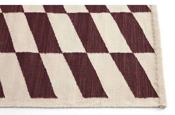 HAYHAY - Shift Kelim Rug 140x200 Burgundy Hay