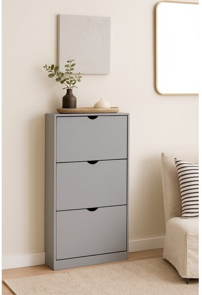 Siva preklopna omarica za čevlje 60x118x24 cm Stelo – Bonami Essentials