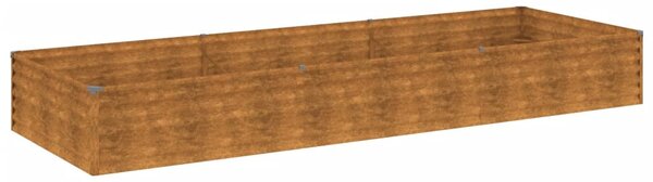 VidaXL Vrtna visoka greda 291x100x36 cm corten jeklo