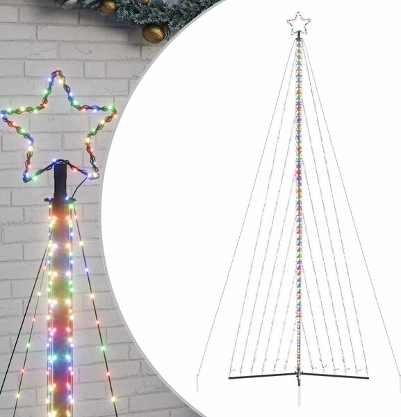 VidaXL Lučke za novoletno jelko 789 LED diod barvita 480 cm