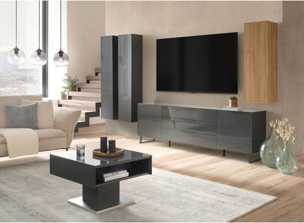 Premium Living Tv Omarica, Max Box, Temno Siva
