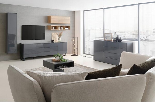 Premium Living Tv Omarica, Max Box, Temno Siva