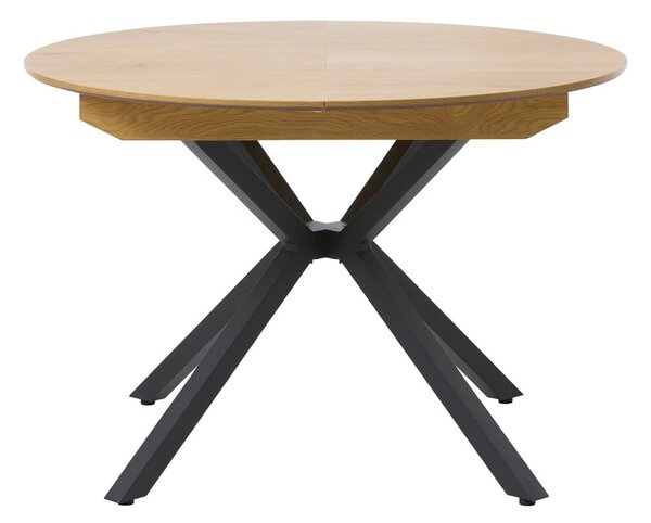 Okrogla raztegljiva jedilna miza z dodatno ploščo ø 120 cm Cesura – Unique Furniture