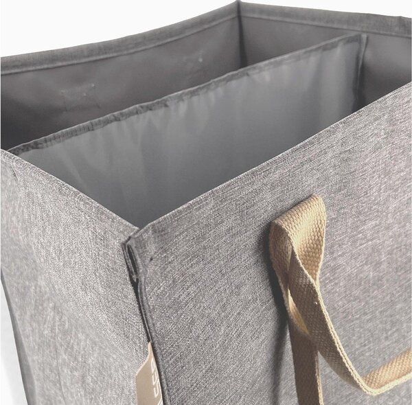 Siv tekstilni koš za perilo 71 l Laundry Hub Tweed duplo – Rolser